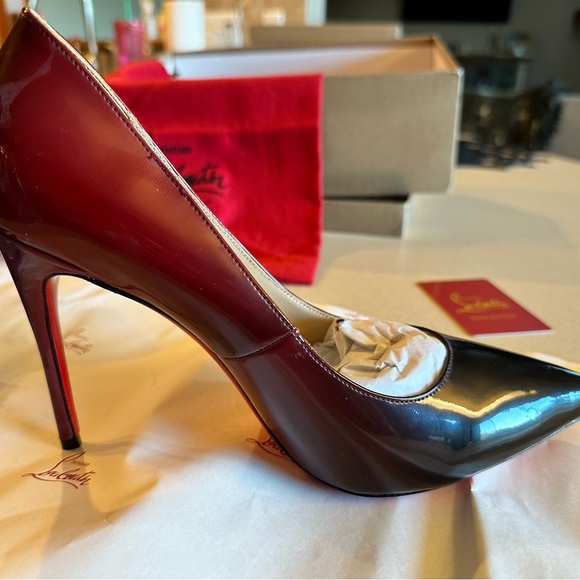 Christian Louboutin ombré red high heels - Picture 2 of 7